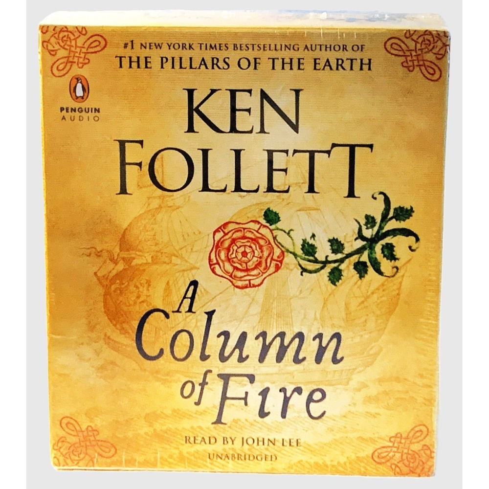 A Column of Fire by Ken Follet - Atudio Book - 24 CD Set NOS Sealed